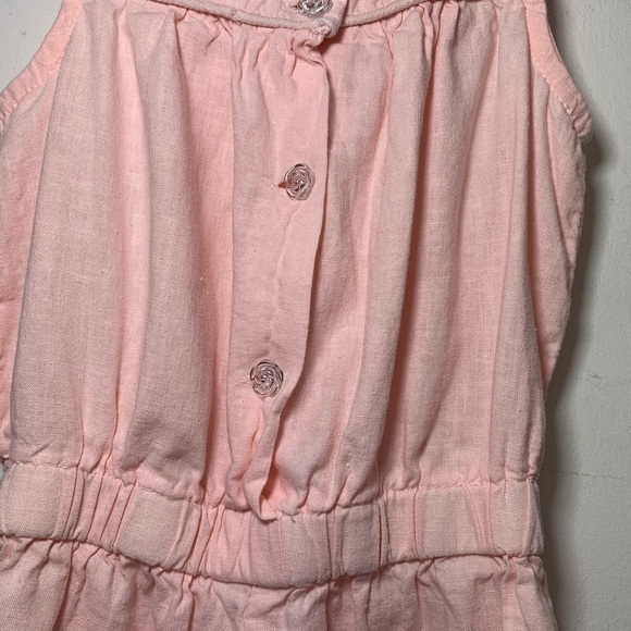 Catherine Malandrino girls romper linen blend pink - Picture 5 of 7